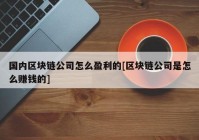 国内区块链公司怎么盈利的[区块链公司是怎么赚钱的]