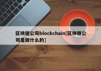 区块链公司blockchain[区块链公司是做什么的]